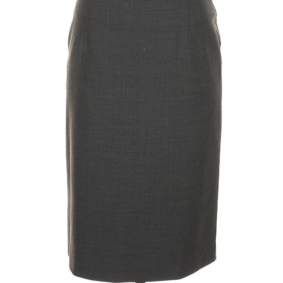 Theory Wool Business Formal Professional Gray Women's Skirt - Picture 1 of 6